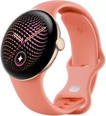 Умные часы Google Pixel Watch 5 41 мм (золотистый глянцевый/каньон, спортивный силиконовый ремешок) - фото1 Умные часы Google Pixel Watch 5 41 мм (золотистый глянцевый/каньон, спортивный силиконовый ремешок) - фото1