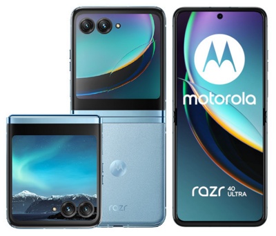 Смартфон Motorola Razr 40 Ultra 8GB/256GB (синий ледник) - фото