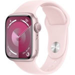 Умные часы Apple Watch Series 9 41 мм (алюминиевый корпус, розовый/розовый, спортивный силиконовый ремешок M/L)
