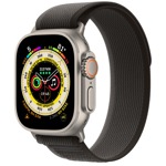 Умные часы Apple Watch Ultra LTE 49 мм (титановый корпус, титановый/черно-серый, нейлоновый ремешок размера M/L)