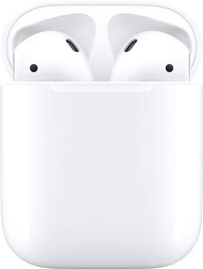 Наушники Apple AirPods 2 с зарядным футляром - фото