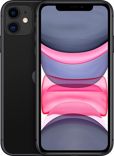 Смартфон Apple iPhone 11 64GB, черный, Slimbox - фото