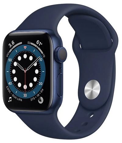 Смарт-часы Apple Watch Series 6 40mm Aluminum Blue (MG143) - фото
