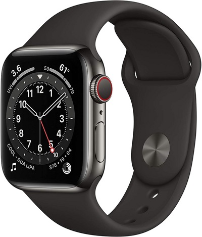 Смарт-часы Apple Watch Series 6 LTE 40mm Stainless Steel Graphite (M06X3) - фото