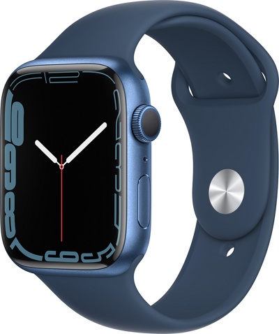 Смарт-часы Apple Watch Series 7 45mm синий (MKN83)  - фото