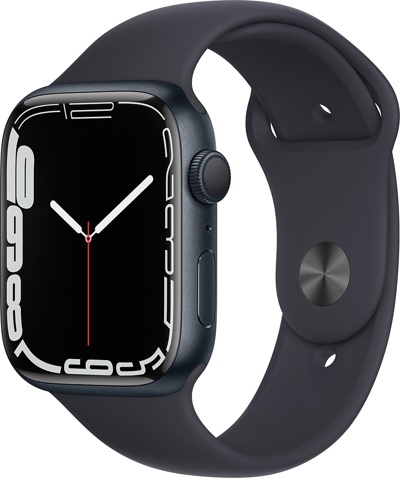 Смарт-часы Apple Watch Series 7 45mm темная ночь (MKN53)  - фото