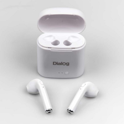 Гарнитура (микрофон+ наушники) Dialog ES-25BT White (Bluetooth 5.0, беспроводные - фото