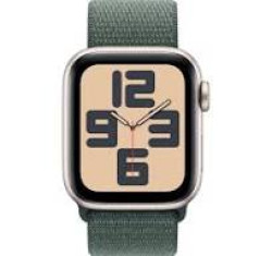 Умные часы Apple Watch SE 2024 GPS 40mm Starlight Aluminium Case with Lake Green Sport Loop MXEH3ZP/A