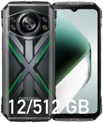 Смартфон Doogee S Cyber Pro 12GB/512GB (черный/зеленый)