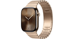 Умные часы Apple Watch Series 10 LTE 46 мм (титановый корпус, золотистый/золотитсый, стальной ремешок)