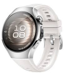 Умные часы Huawei Watch 5 42 мм (серебристый, с белым силиконовым ремешком, международная версия)