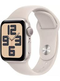 Умные часы Apple Watch SE 2 40 мм (алюминиевый корпус, звездный свет/звездный свет, спортивный силиконовый ремешок M/L) - фото