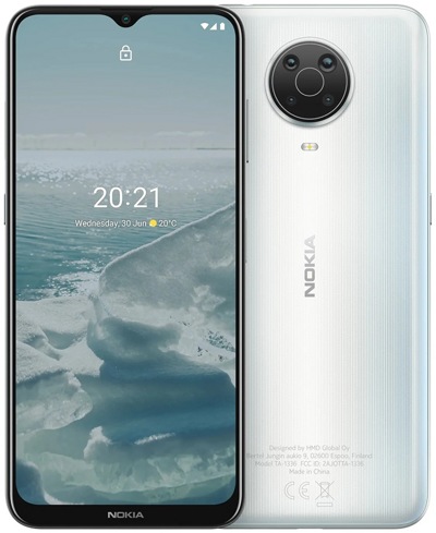 Смартфон Nokia G20 4Gb/128Gb Glacier - фото