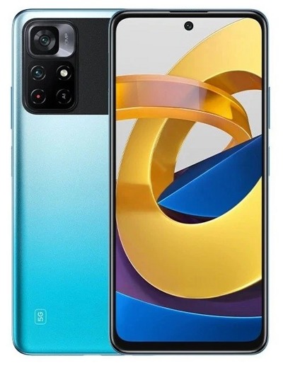 Смартфон POCO M4 Pro 5G 4GB/64GB голубой (международная версия) - фото