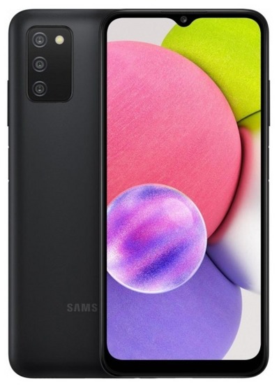 Смартфон Samsung Galaxy A03s 4Gb/64Gb черный (SM-A037F/DS) - фото