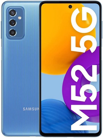 Смартфон Samsung Galaxy M52 5G 6GB/128GB голубой (SM-M526B/DS) - фото