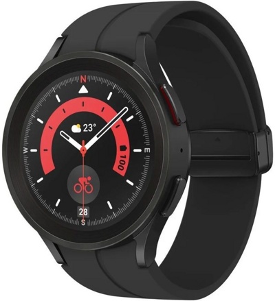 Смарт-часы Samsung Galaxy Watch 5 Pro 45 мм (черный титан) - фото