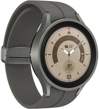 Смарт-часы Samsung Galaxy Watch 5 Pro 45 мм (серый титан) - фото